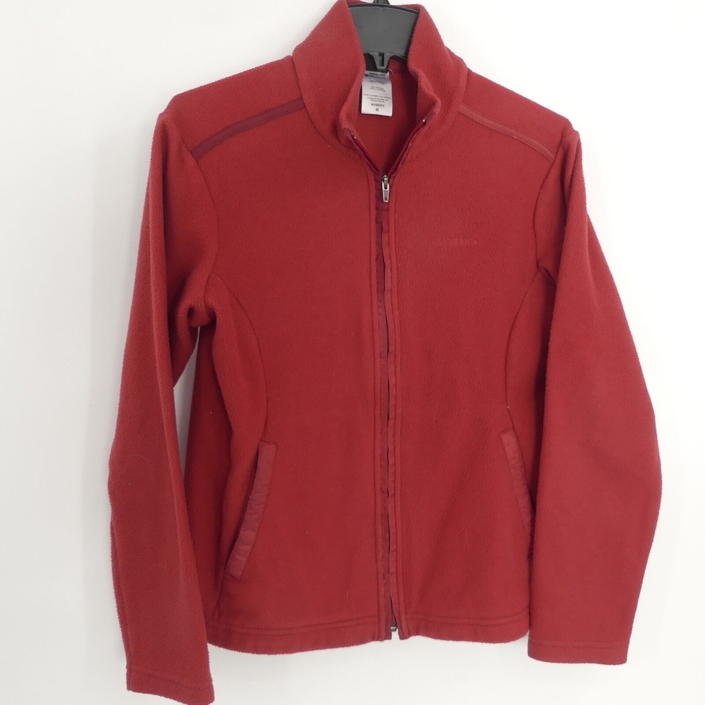 Patagonia Lightweight Fleece Jacket Rust Red Women's Medium M‎